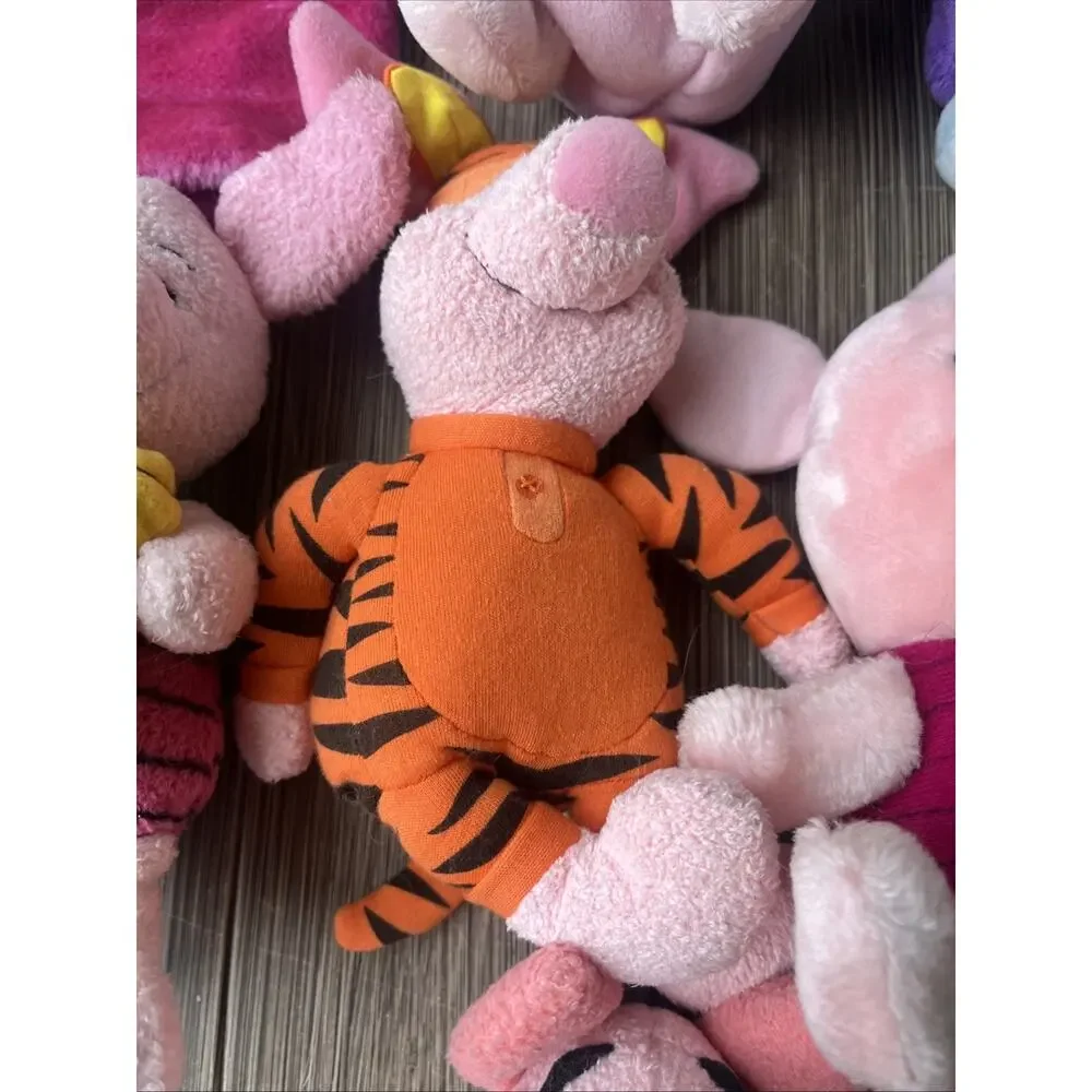 Disney Piglet Winnie the Pooh Small Plush Stuffed Animals Lot of 10